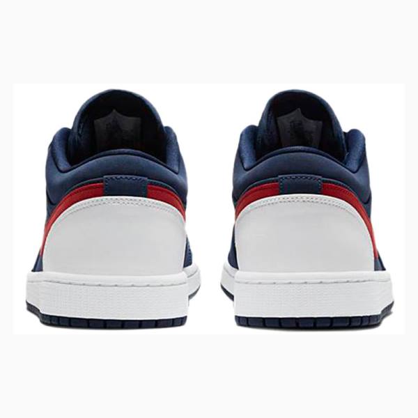 Nike Low USA Tennarit Miesten Air Jordan 1 Sininen Punainen | JD-765ZR