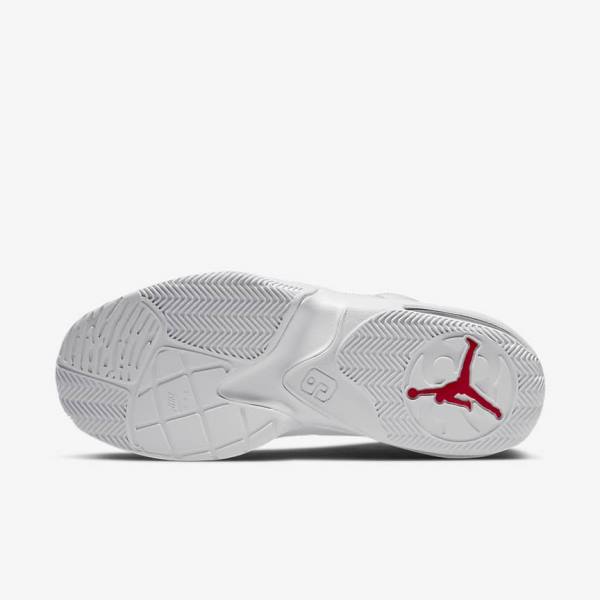 Nike Max Aura 3 Koripallokengät Miesten Air Jordan Valkoinen Platina Mustat Punainen | NK109HRE