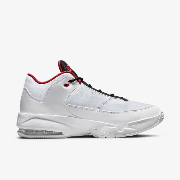 Nike Max Aura 3 Koripallokengät Miesten Air Jordan Valkoinen Platina Mustat Punainen | NK109HRE