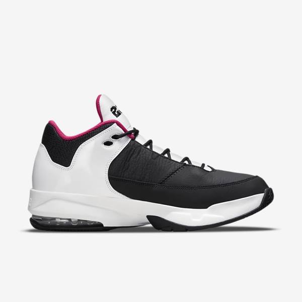 Nike Max Aura 3 Koripallokengät Miesten Air Jordan Mustat Valkoinen Pinkki Sininen | NK618HVJ