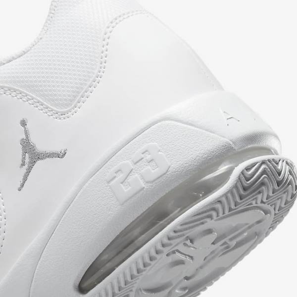 Nike Max Aura 3 Koripallokengät Miesten Air Jordan Valkoinen Metal Hopea | NK620FWJ