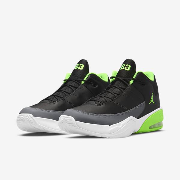 Nike Max Aura 3 Koripallokengät Miesten Air Jordan Mustat Harmaat Valkoinen Vihreä | NK739NMI