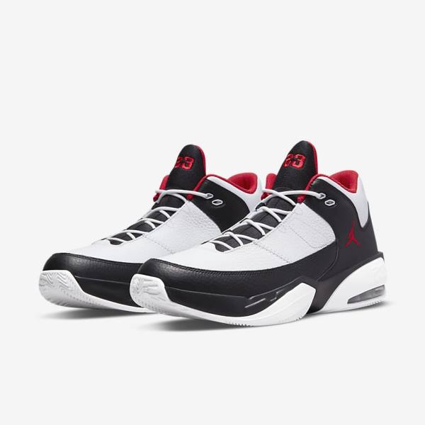 Nike Max Aura 3 Koripallokengät Miesten Air Jordan Valkoinen Mustat Punainen | NK869YHP