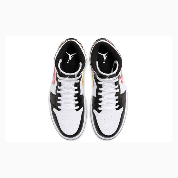 Nike Mid Alternate Swooshes Koripallokengät Naisten Air Jordan 1 Mustat Punainen Vihreä | JD-623CB