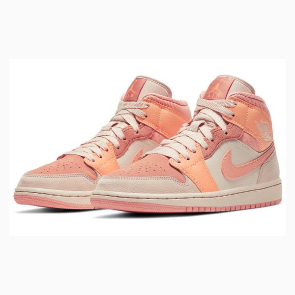 Nike Mid Apricot (W) Koripallokengät Naisten Air Jordan 1 Oranssi | JD-954SA
