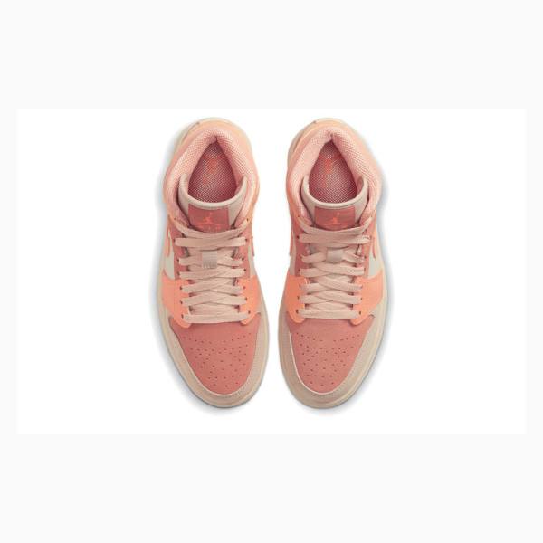 Nike Mid Apricot (W) Koripallokengät Naisten Air Jordan 1 Oranssi | JD-954SA