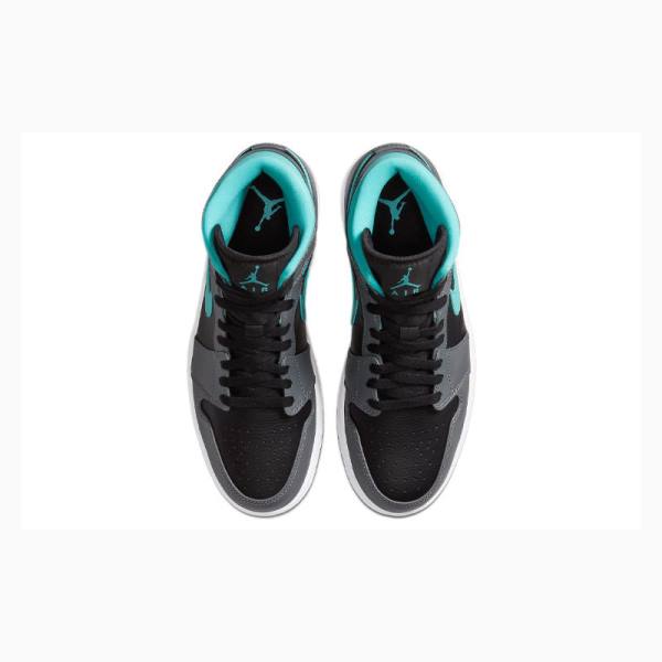Nike Mid Aqua Koripallokengät Miesten Air Jordan 1 Harmaat Vihreä | JD-479YL