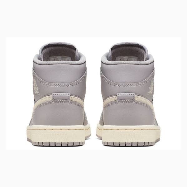 Nike Mid Atmosphere Pale Ivory Koripallokengät Naisten Air Jordan 1 Harmaat | JD-519NQ