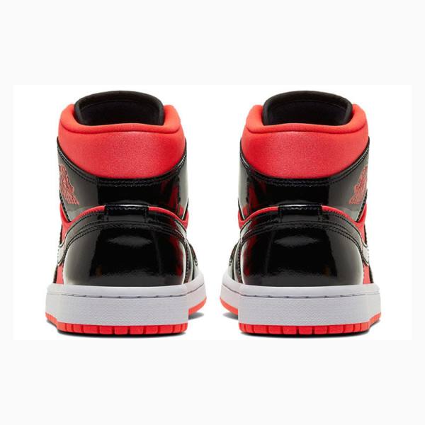 Nike Mid Bright Crimson Koripallokengät Naisten Air Jordan 1 Punainen Mustat | JD-915QA