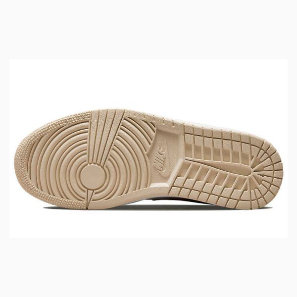 Nike Mid Brown Basalt Oatmeal Koripallokengät Naisten Air Jordan 1 Ruskea | JD-742PF