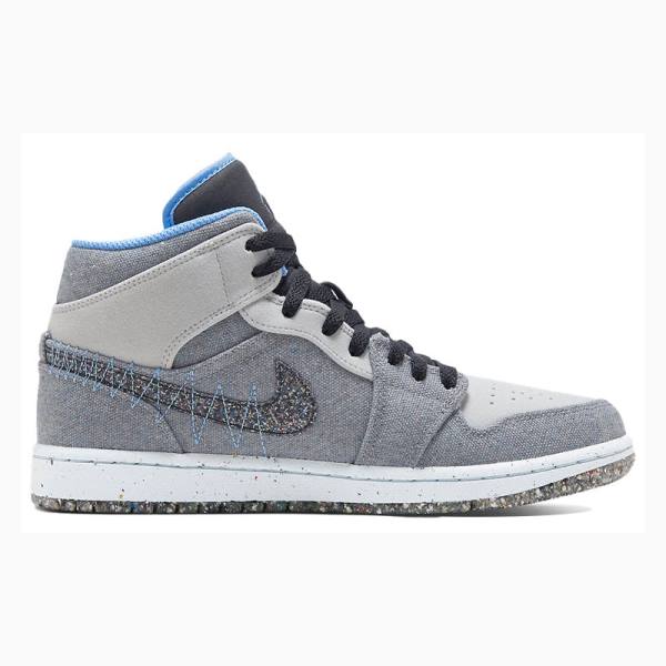 Nike Mid Crater Koripallokengät Miesten Air Jordan 1 Harmaat Mustat Sininen | JD-456FL