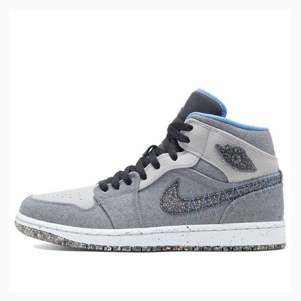 Nike Mid Crater Koripallokengät Miesten Air Jordan 1 Harmaat Mustat Sininen | JD-456FL