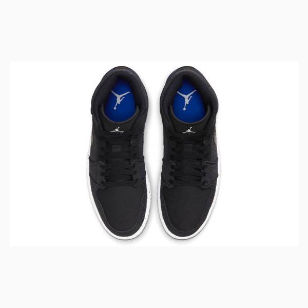 Nike Mid Crater Racer Koripallokengät Miesten Air Jordan 1 Mustat | JD-435FW