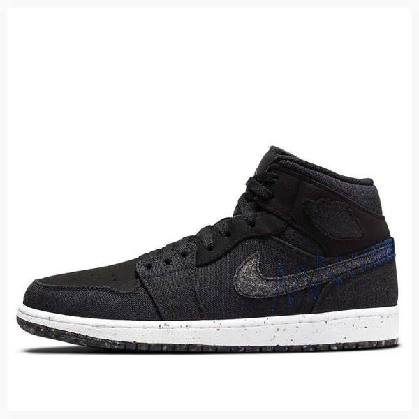 Nike Mid Crater Racer Koripallokengät Miesten Air Jordan 1 Mustat | JD-435FW