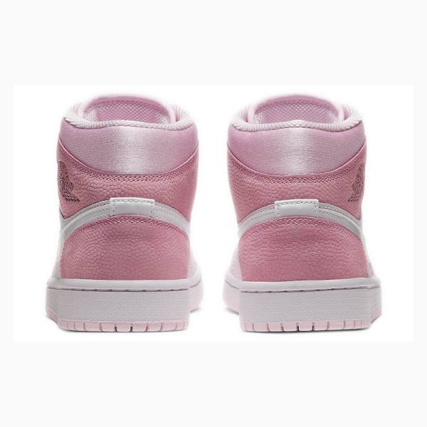 Nike Mid Digitaalinen Koripallokengät Naisten Air Jordan 1 Pinkki | JD-856XE