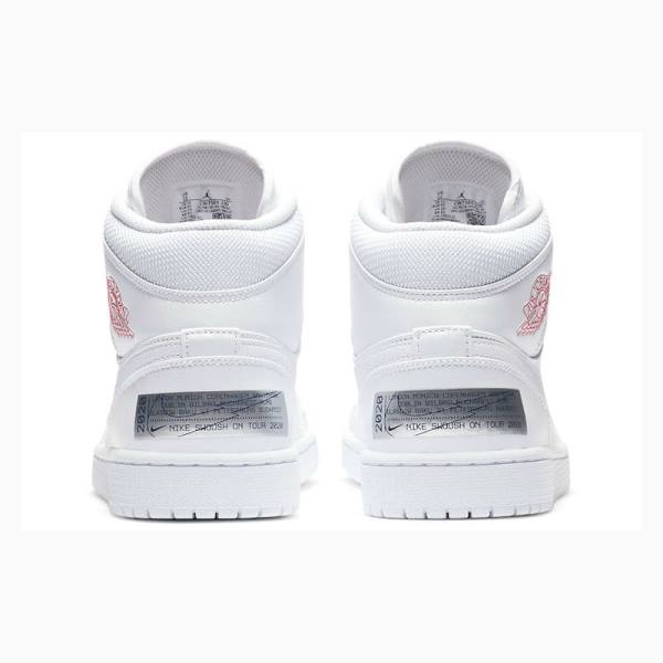 Nike Mid Euro Tour Koripallokengät Miesten Air Jordan 1 Valkoinen | JD-940KI