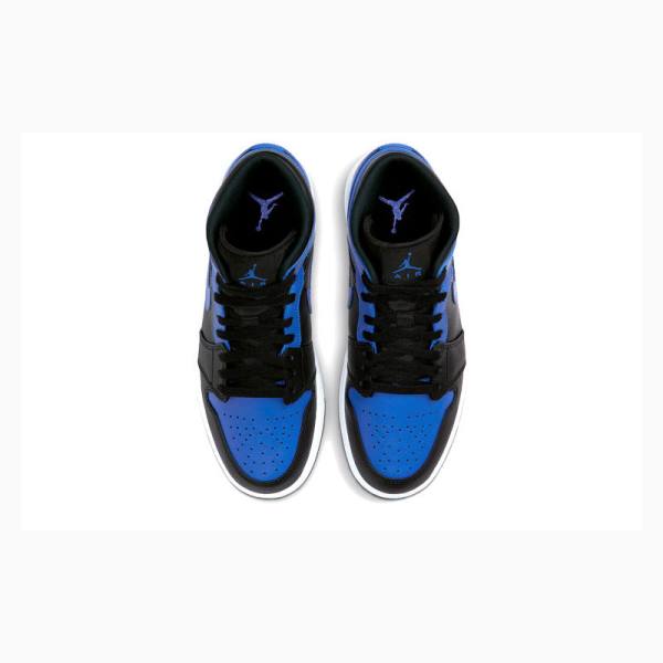 Nike Mid Hyper Royal Koripallokengät Miesten Air Jordan 1 Sininen Mustat | JD-241RV