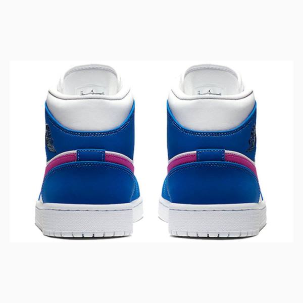 Nike Mid Hyper Royal Violet Koripallokengät Miesten Air Jordan 1 Sininen Punainen | JD-019GE