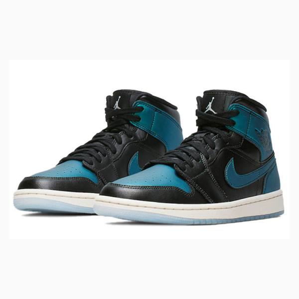 Nike Mid Iridescent Koripallokengät Naisten Air Jordan 1 Sininen Mustat | JD-439ZO