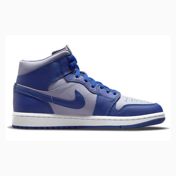 Nike Mid Iron Koripallokengät Naisten Air Jordan 1 Sininen | JD-149ZW