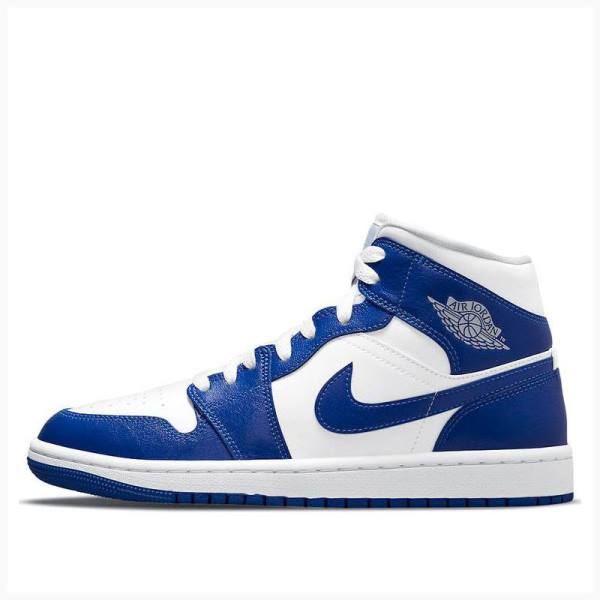 Nike Mid Kentucky Koripallokengät Naisten Air Jordan 1 Sininen | JD-054TS