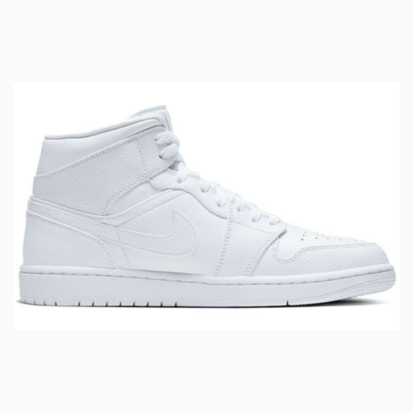 Nike Mid Koripallokengät Miesten Air Jordan 1 Valkoinen | JD-078BS