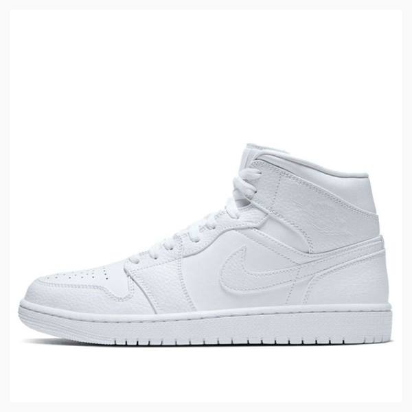 Nike Mid Koripallokengät Miesten Air Jordan 1 Valkoinen | JD-078BS
