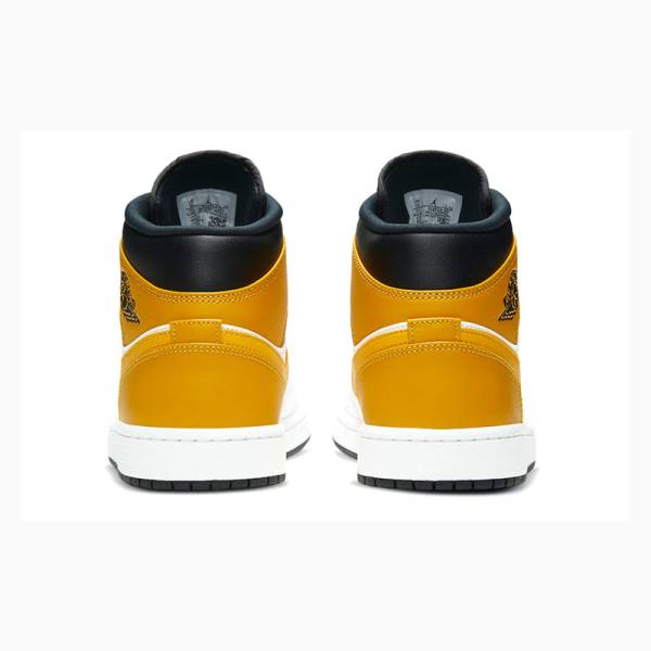 Nike Mid Koripallokengät Miesten Air Jordan 1 Kultaiset Valkoinen | JD-107TB