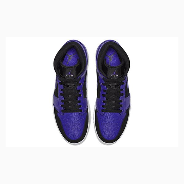 Nike Mid Koripallokengät Miesten Air Jordan 1 Mustat Violetit | JD-120LP