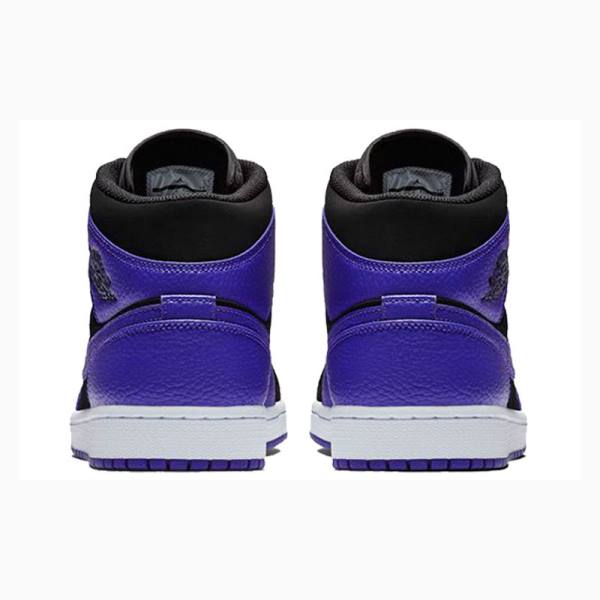 Nike Mid Koripallokengät Miesten Air Jordan 1 Mustat Violetit | JD-120LP