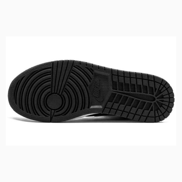 Nike Mid Koripallokengät Miesten Air Jordan 1 Valkoinen Mustat | JD-184MQ