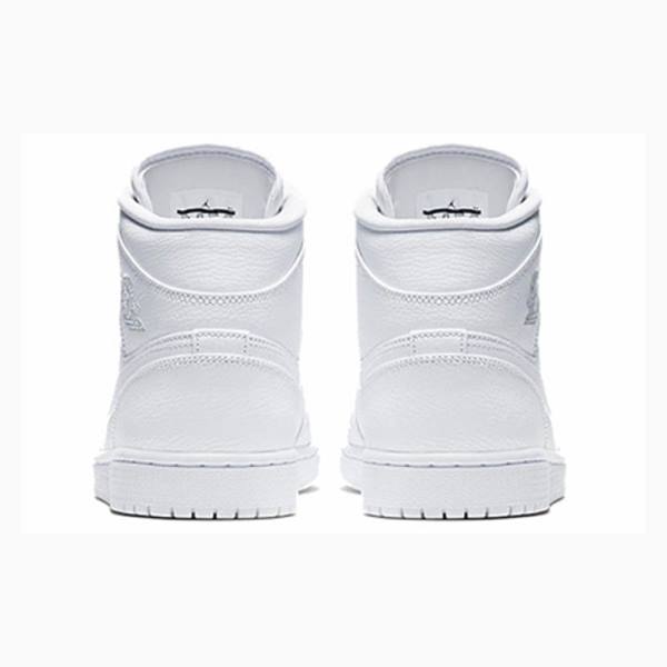 Nike Mid Koripallokengät Miesten Air Jordan 1 Valkoinen | JD-429UT
