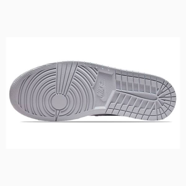 Nike Mid Koripallokengät Miesten Air Jordan 1 Valkoinen Sininen Beige | JD-642QD