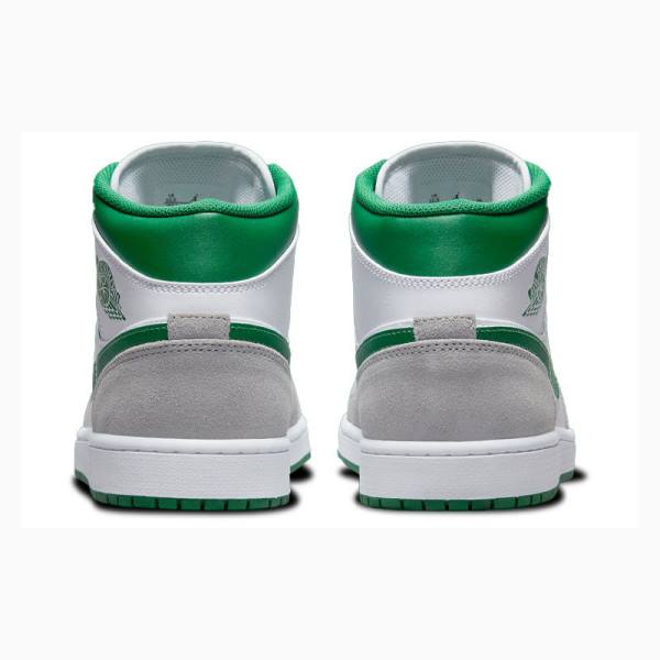 Nike Mid Koripallokengät Miesten Air Jordan 1 Valkoinen Harmaat Vihreä | JD-672JU