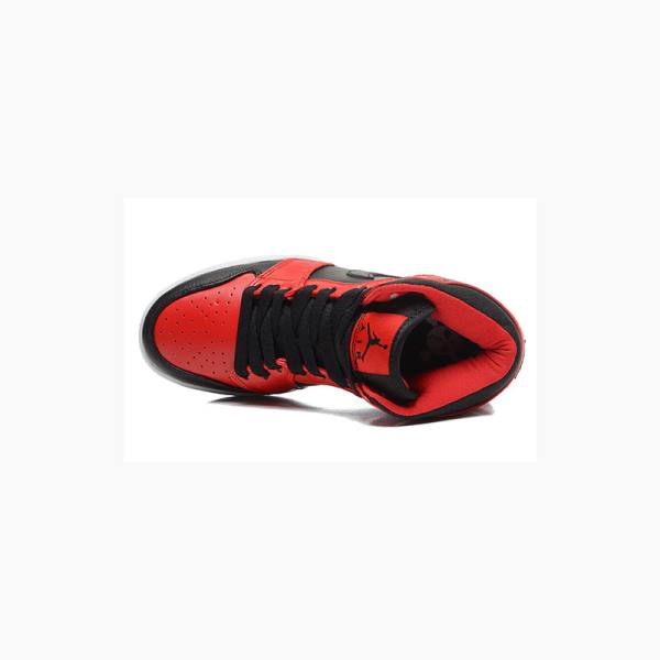 Nike Mid Koripallokengät Miesten Air Jordan 1 Punainen Mustat | JD-923NS