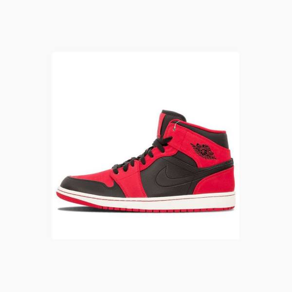 Nike Mid Koripallokengät Miesten Air Jordan 1 Punainen Mustat | JD-923NS