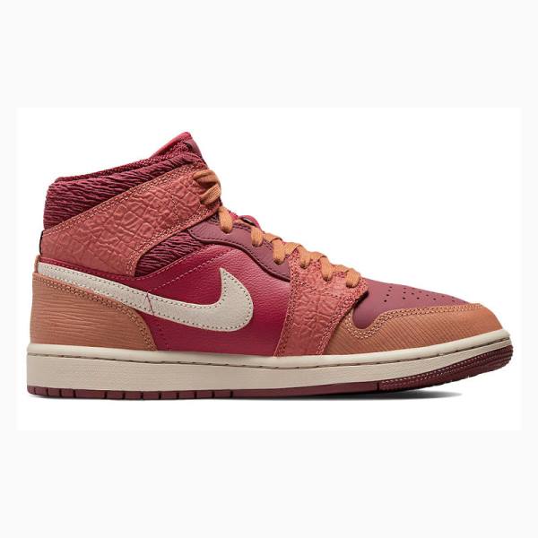Nike Mid Koripallokengät Naisten Air Jordan 1 Punainen | JD-317TC