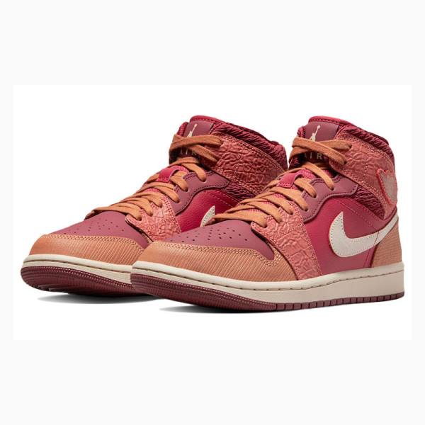 Nike Mid Koripallokengät Naisten Air Jordan 1 Punainen | JD-317TC