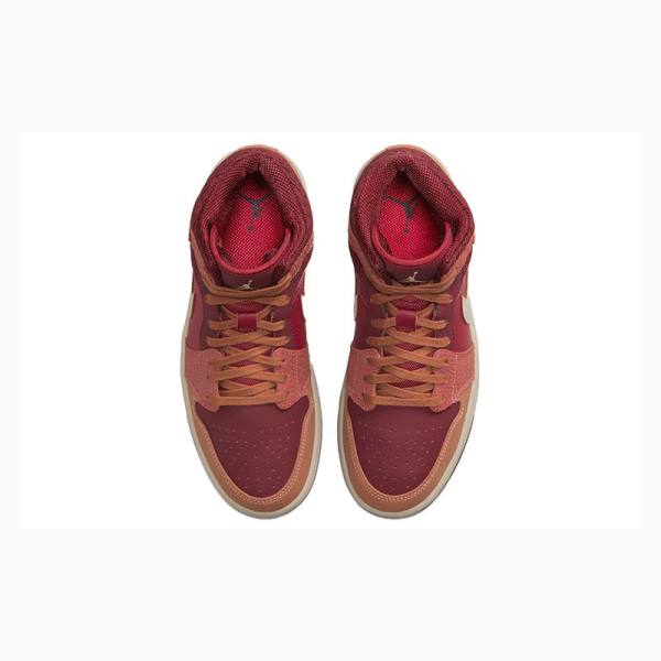 Nike Mid Koripallokengät Naisten Air Jordan 1 Punainen | JD-317TC