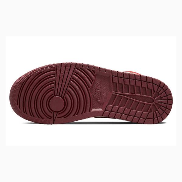 Nike Mid Koripallokengät Naisten Air Jordan 1 Punainen | JD-317TC