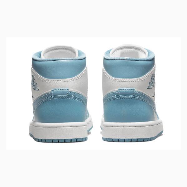 Nike Mid Koripallokengät Naisten Air Jordan 1 Valkoinen Sininen | JD-360GP