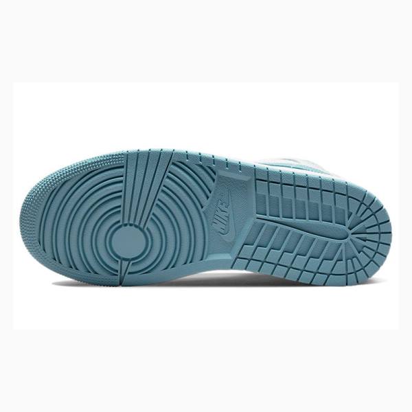 Nike Mid Koripallokengät Naisten Air Jordan 1 Valkoinen Sininen | JD-360GP