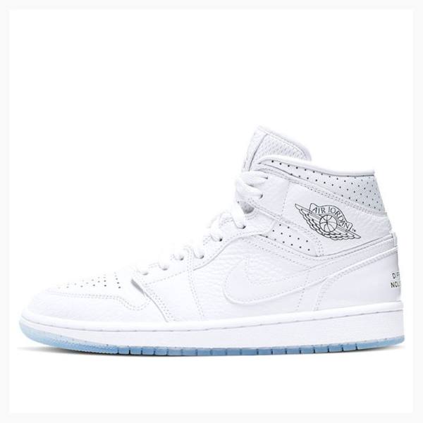 Nike Mid Koripallokengät Naisten Air Jordan 1 Valkoinen | JD-537GS