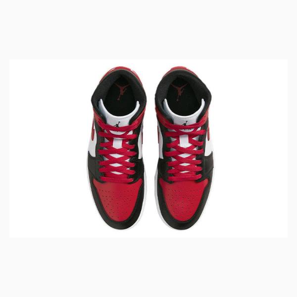 Nike Mid Koripallokengät Naisten Air Jordan 1 Mustat Punainen | JD-670FU