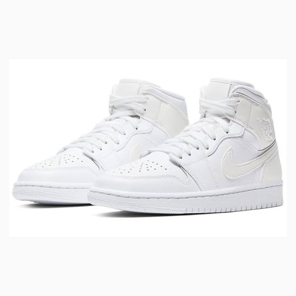 Nike Mid Koripallokengät Naisten Air Jordan 1 Valkoinen | JD-850ON