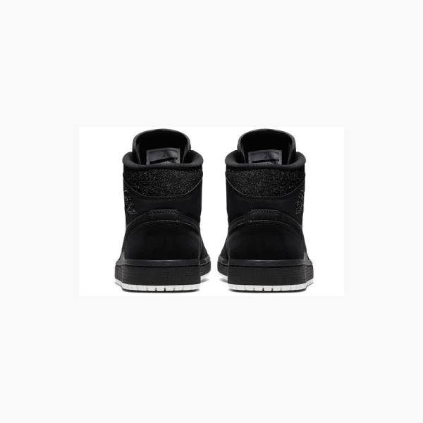 Nike Mid Koripallokengät Naisten Air Jordan 1 Mustat | JD-912PO