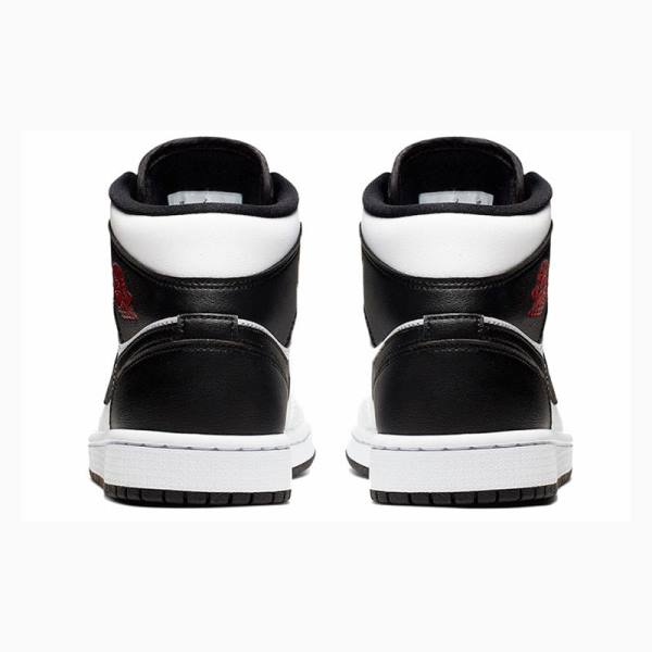Nike Mid Koripallokengät Naisten Air Jordan 1 Valkoinen Mustat | JD-978NV