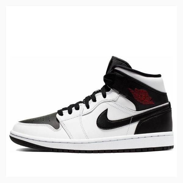 Nike Mid Koripallokengät Naisten Air Jordan 1 Valkoinen Mustat | JD-978NV