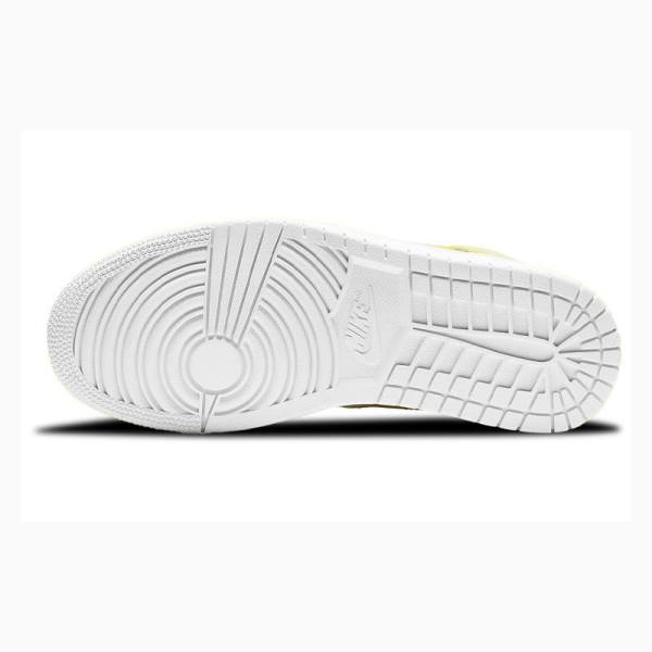 Nike Mid LX(W) Koripallokengät Naisten Air Jordan 1 Valkoinen Keltainen | JD-869RC