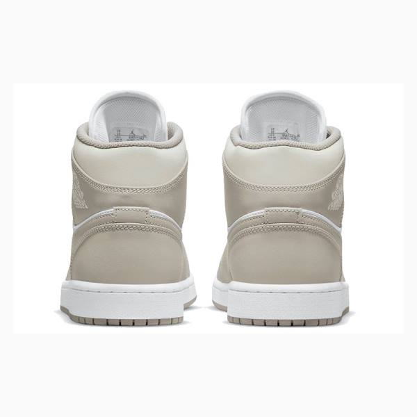 Nike Mid Linen Koripallokengät Miesten Air Jordan 1 Valkoinen Ruskea | JD-597DQ